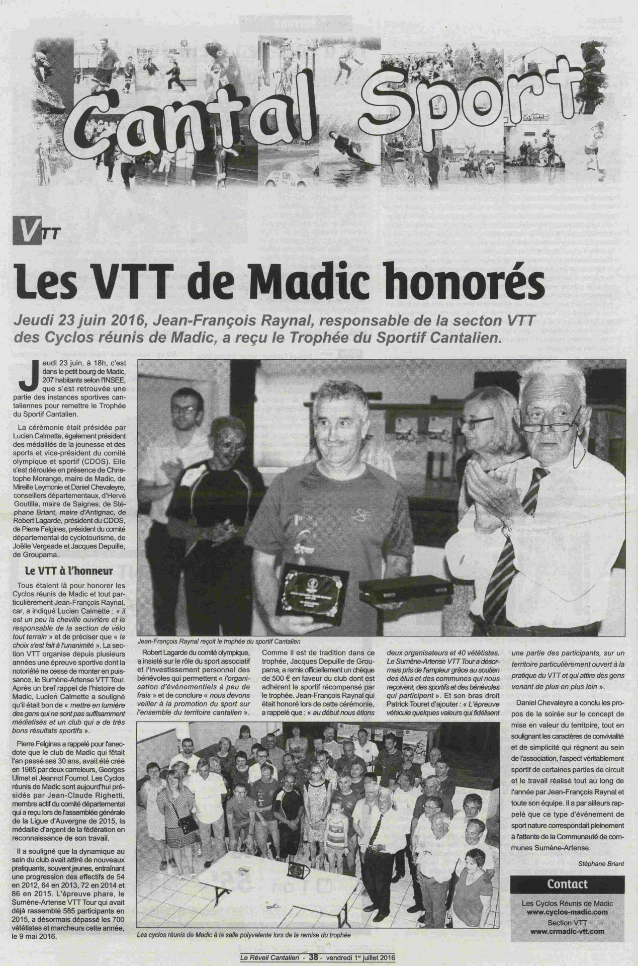 Article medaille