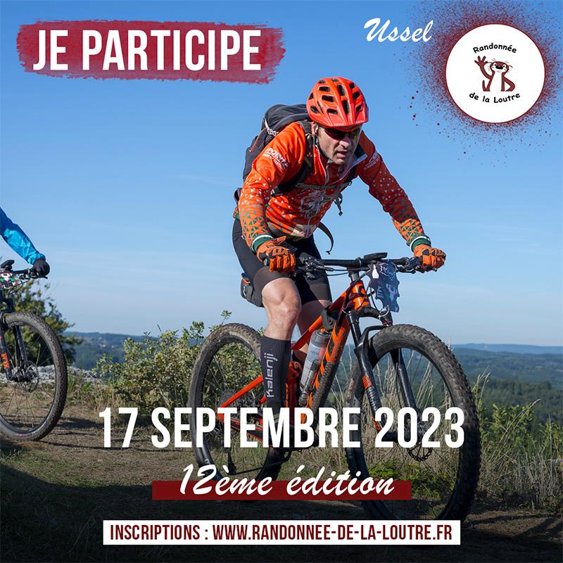 Visuel je participe randonne e de la loutre vtt ussel instagram